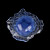 Photo: Colored Glass - E Oyster Plate Blue