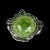 Photo: Colored Glass - E Oyster Plate Green