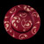 Photo: New Collections - Splendor: Swirl Charger Red with Gold Flourishes